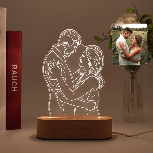 Personalized Photo and Text Lamp