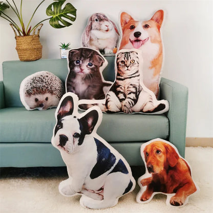 Personalized Photo DIY Pet Cushion Toys Dolls Stuffed Animal Pillow Custom Dog Cat