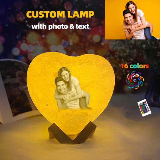 Personalized Heart-Shaped Lamp 3D