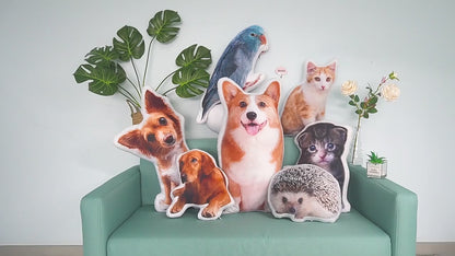 Personalized Photo DIY Pet Cushion Toys Dolls Stuffed Animal Pillow Custom Dog Cat